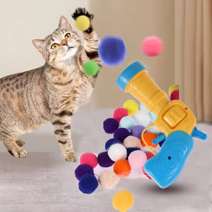 Le PistoCat™ - Jouet tireur de balle pour chat ludique et innovant